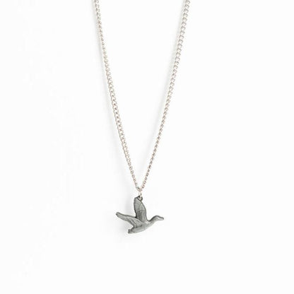 Duck It Silver - Stainless Steel Necklace