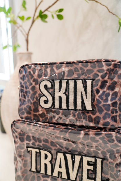 Leopard Clear Coat XL Travel Bag