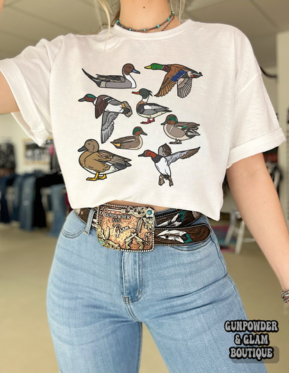Duck Collage Tee or Crewneck