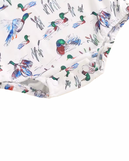 Duck Print Romper