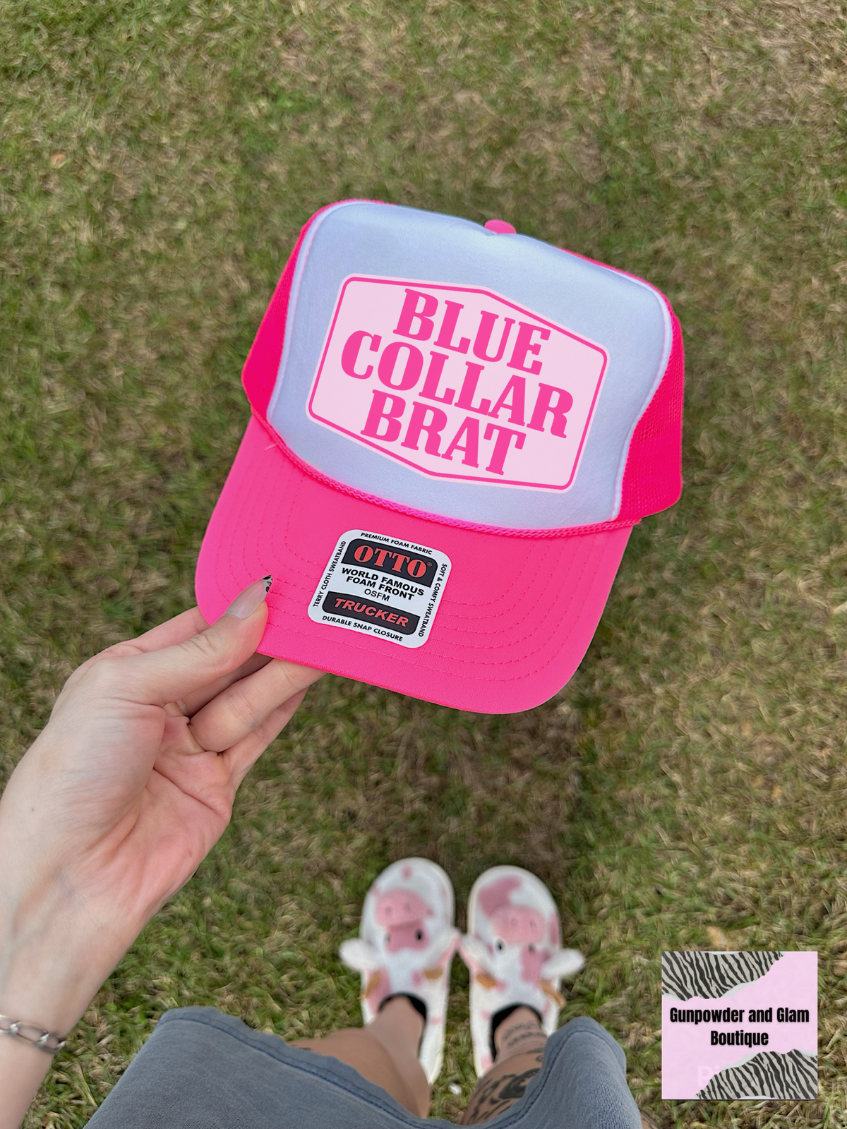 Blue Collar Brat Trucker Hat