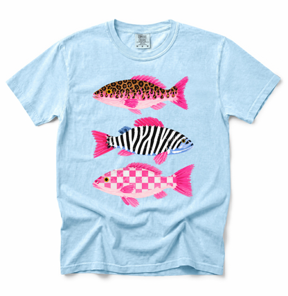 Groovy Fish Comfort Colors Tee