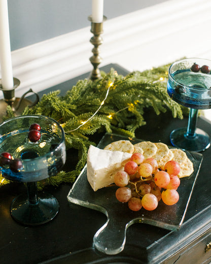 Hammered Glass Square Serving Boards
