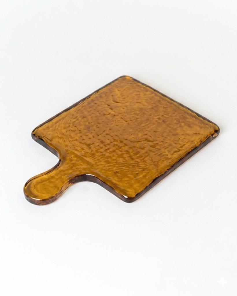 Hammered Glass Square Serving Boards