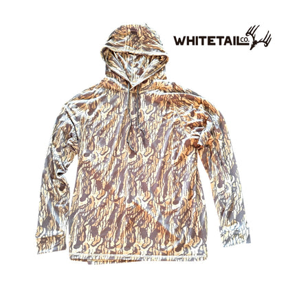 Whitetail Co. Old Faded Tree Bark Lightweight Hoodie