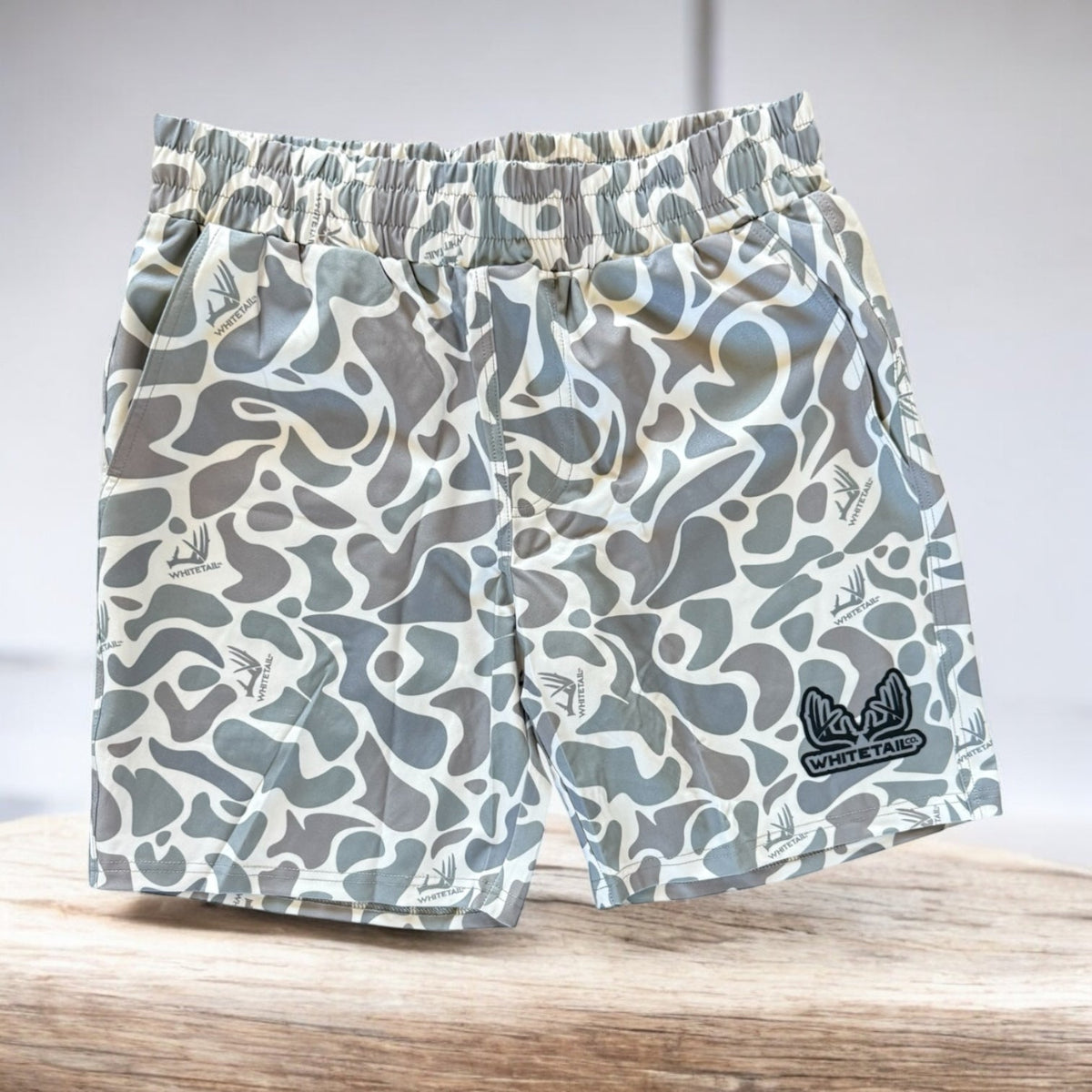 Whitetail Co. Hunt Camp Shorts Faded Old Camo