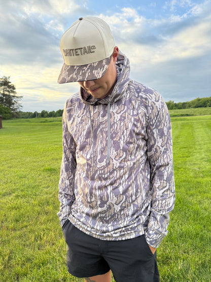 Whitetail Co. Old Faded Tree Bark Lightweight Hoodie
