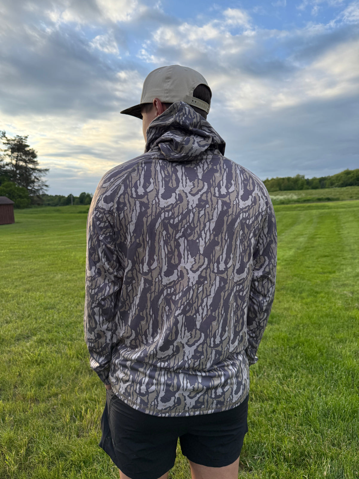Whitetail Co. Old Faded Tree Bark Lightweight Hoodie