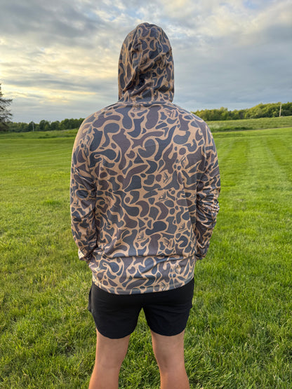 Whitetail Co. Old Duck Camo Faded Light Weight Hoodie