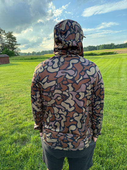 Whitetail Co. Dark Old Camo Lightweight Hoodie