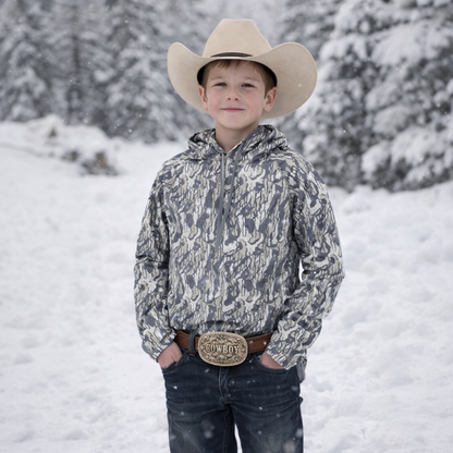 Whitetail Co. Youth Light Weight Hoodie Tree Bark