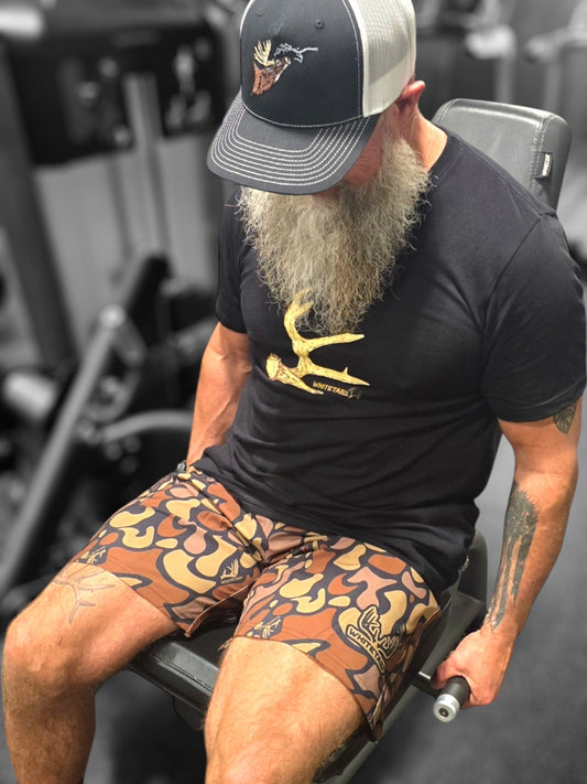 Whitetail Co. Hunt Camp Shorts Old Dark Camo