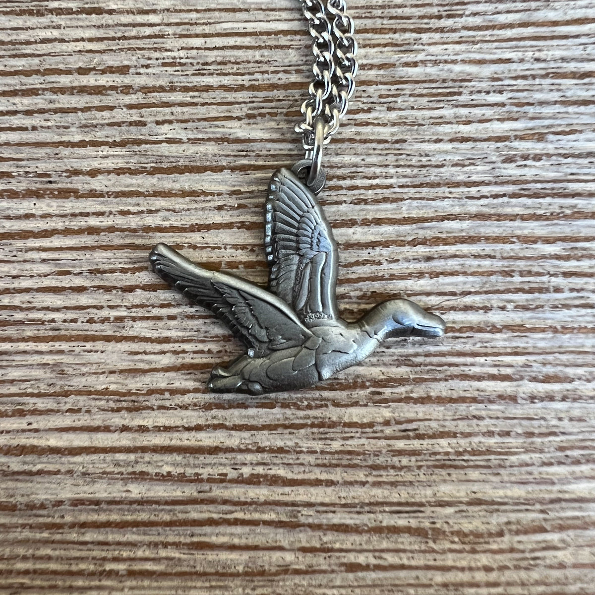 Duck It Silver - Stainless Steel Necklace