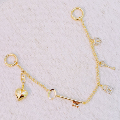 Key to My Heart Bag Charm