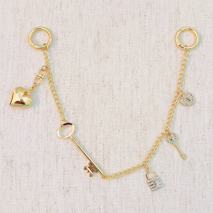 Key to My Heart Bag Charm
