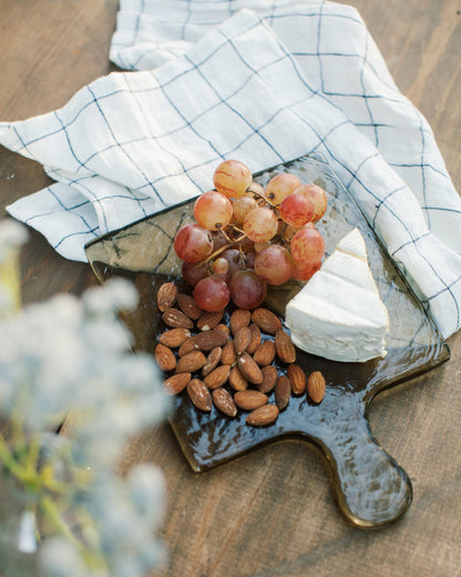 Hammered Glass Square Serving Boards