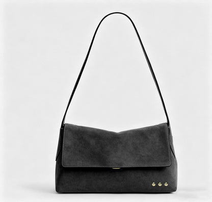 Miranda Faux-Suede Flap Crossbody Bag