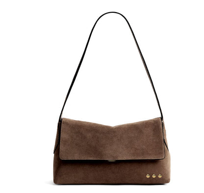 Miranda Faux-Suede Flap Crossbody Bag