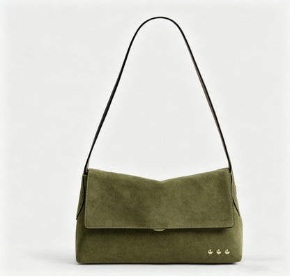 Miranda Faux-Suede Flap Crossbody Bag