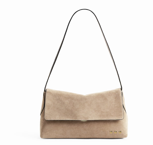 Miranda Faux-Suede Flap Crossbody Bag