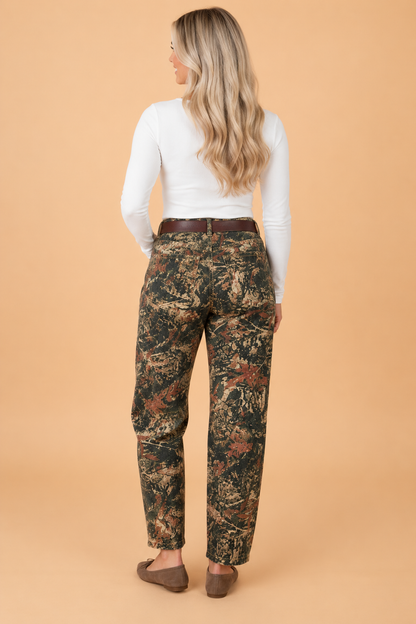 Woodland Camo Straight-Leg Jeans — product image 2