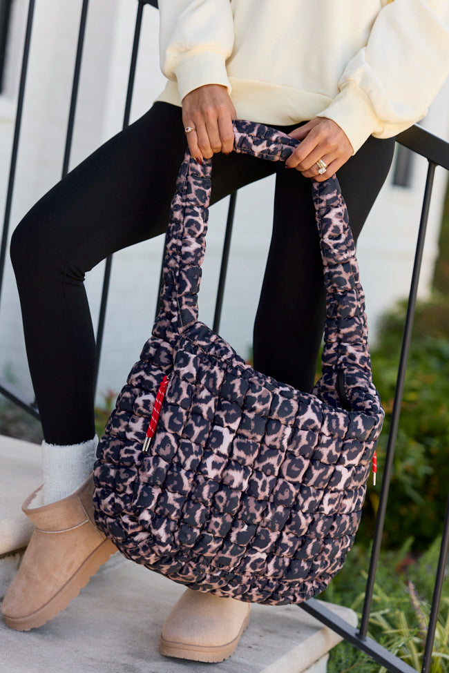 Haylie Leopard Quilted Carry All Bag — product image 2