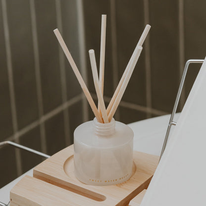 Weekend White Translucent Tinted Glass Jar Reed Diffuser