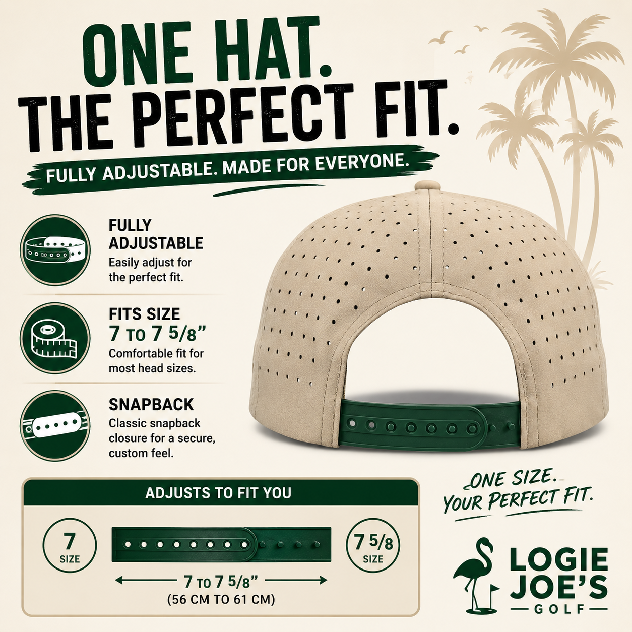 Mallard Golf Snapback Hat with Magnetic Ball Marker