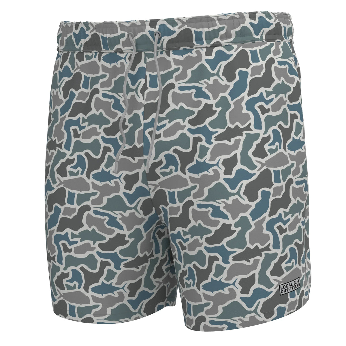 Bayview Swim Trunk - Fish Camo