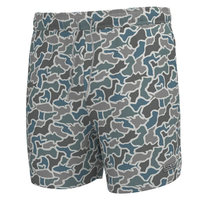 Bayview Swim Trunk - Fish Camo