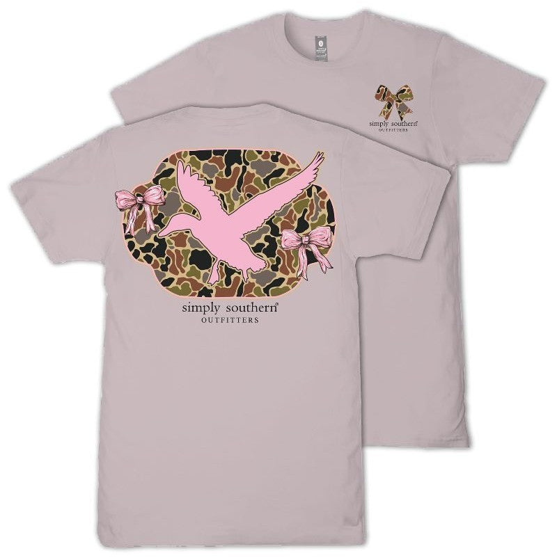 Pink Duck - Camo - Bows - S26 - SS - YOUTH T-Shirt