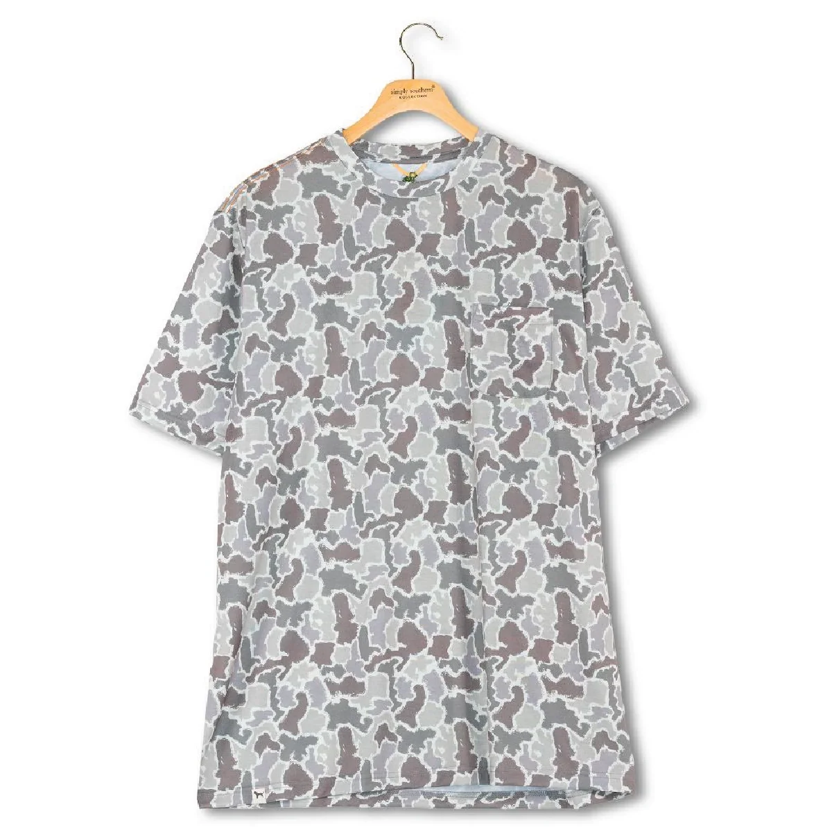 Simply Southern® Grey Camo Tee