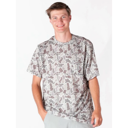 Simply Southern® Grey Camo Tee