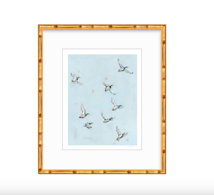 Free Flying Ducks Fine Art Print