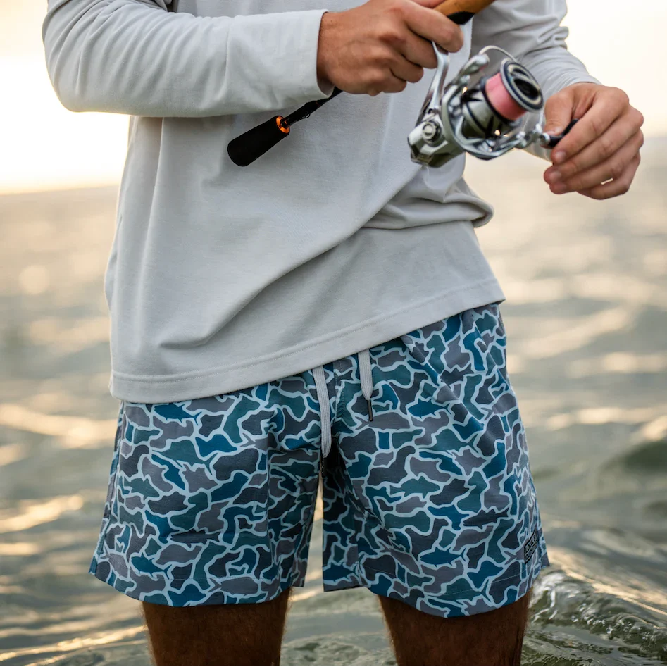 Bayview Swim Trunk - Fish Camo