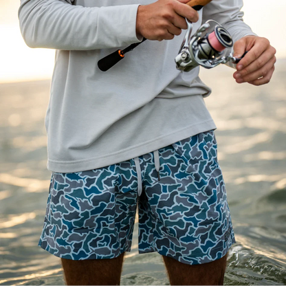 Bayview Swim Trunk - Fish Camo