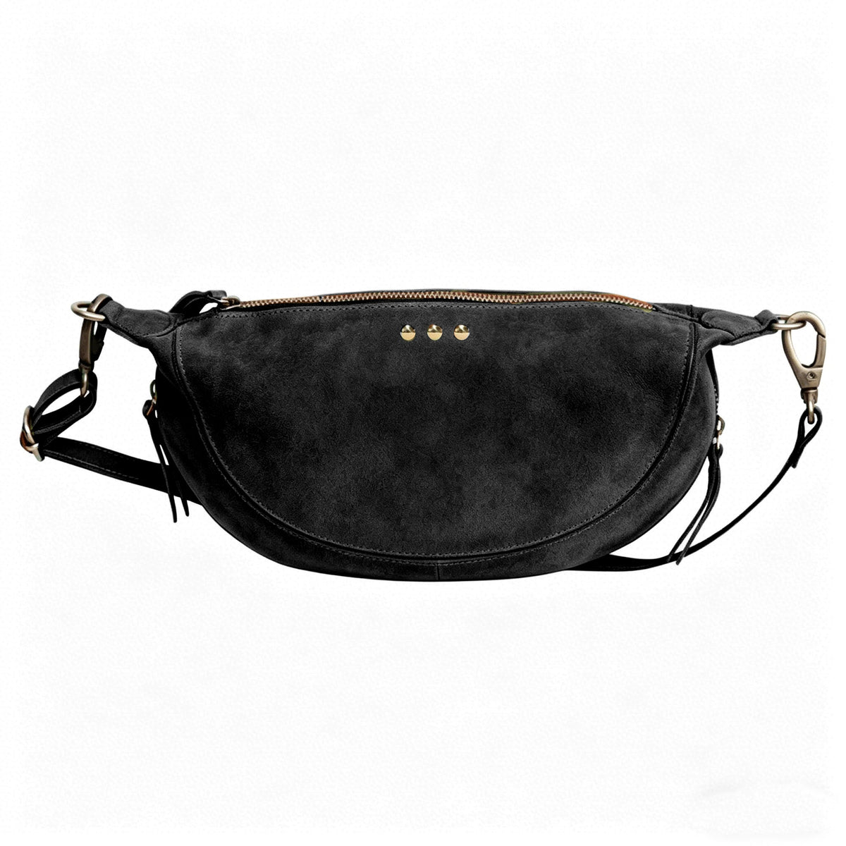 Netty Faux-Suede Crossbody Bag