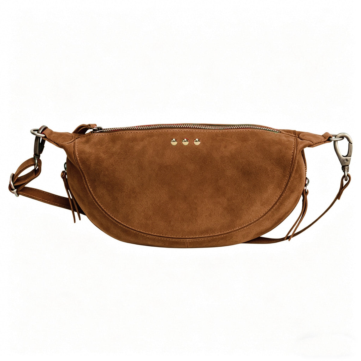 Netty Faux-Suede Crossbody Bag