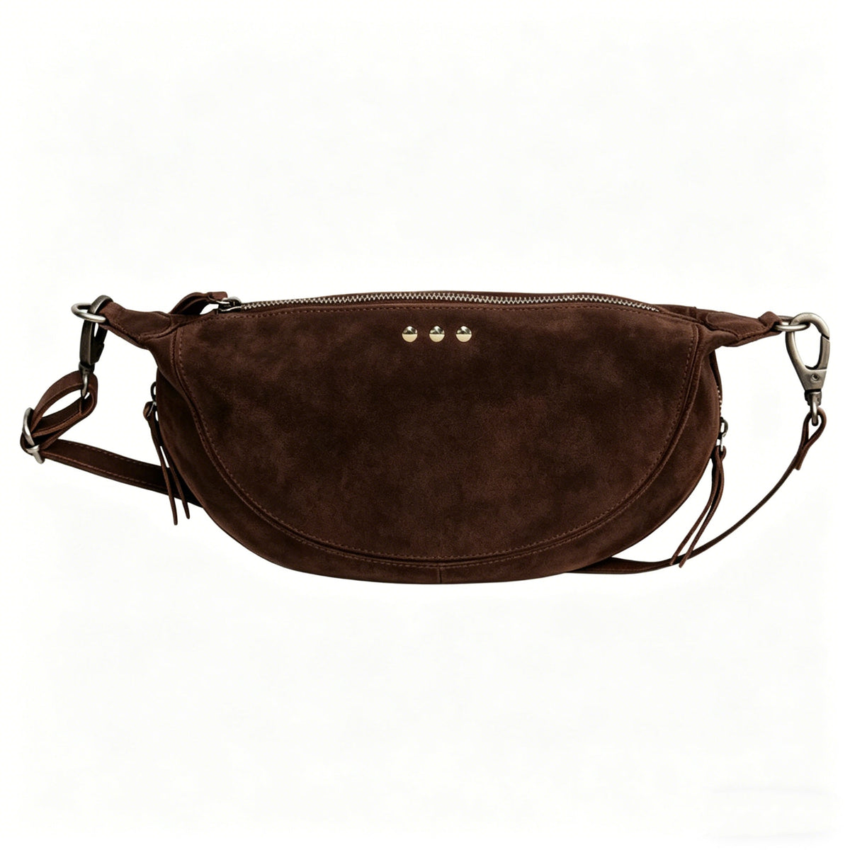 Netty Faux-Suede Crossbody Bag