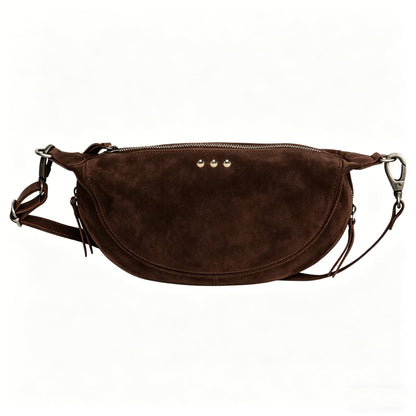 Netty Faux-Suede Crossbody Bag