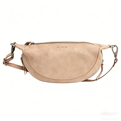 Netty Faux-Suede Crossbody Bag