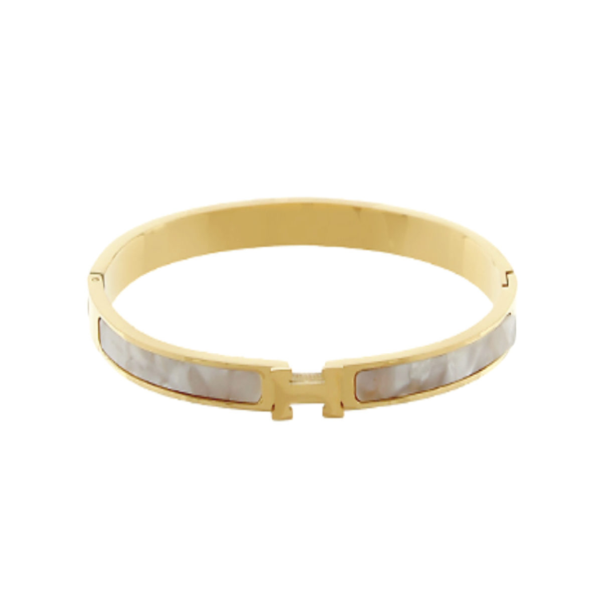 Mother of Pearl Epoxy H Bracelet
