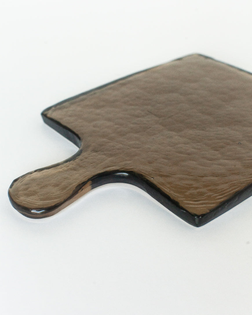 Hammered Glass Square Serving Boards