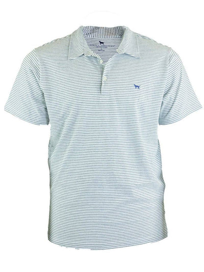 Gray Striped Polo