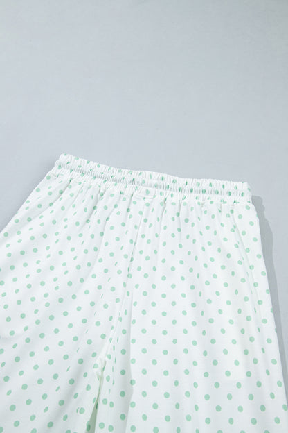 Polka Dot Colorblock Lounge Set