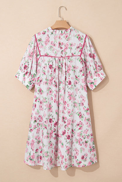 Bluebell Floral Plus Size Mini Dress