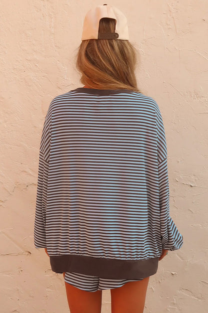 Weekend Stripe Shorts Set