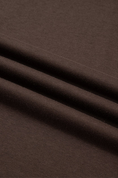 Lace-Hem Mock Neck Sweatshirt