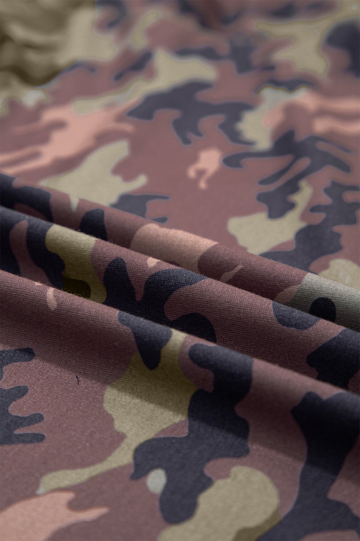 Plus Size Camo Mock-Neck Sweatshirt — product image 6