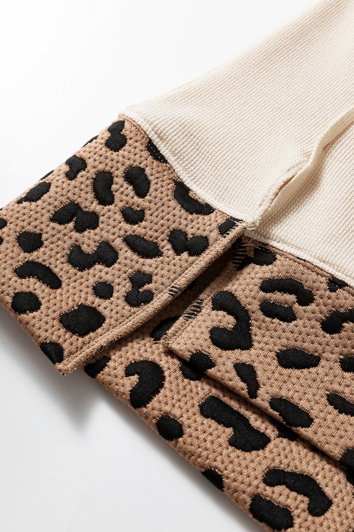 Leopard Star Raw-Seam Sweatshirt